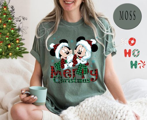 Comfort Colors® Minnie Mickey Merry Christmas Shirt