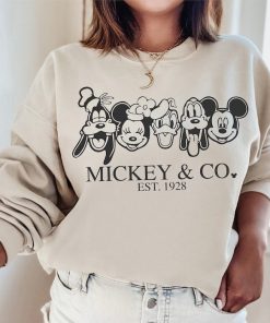 Vintage Mickey & Co 1928 Shirt, Mickey And Friends Shirt