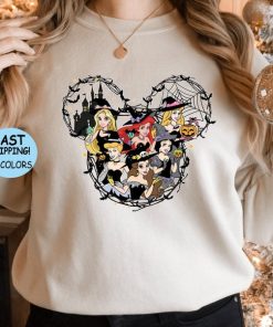 Disney Halloween Princess Shirts, Princess characters Halloween Gift