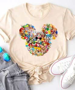 All Disney Characters Inside Mickey Head T-Shirt, Mickey Mouse Shirt