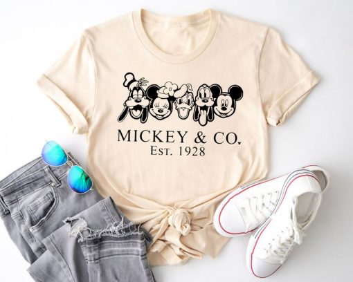 Mickey & Co 1928 Shirt, Retro Vintage Disney Shirt