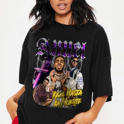 Anuel AA Vintage look Shirt, Retro Oversized Cute Fan Gift