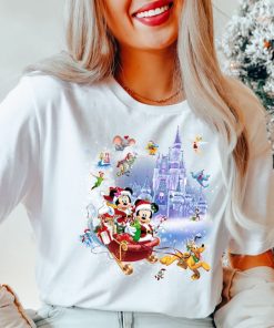 Comfort Colors® Minnie Mickey and Pluto's Sleigh Rides Disney Shirt