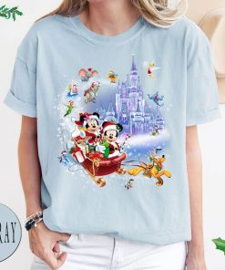 Comfort Colors® Minnie Mickey and Pluto's Sleigh Rides Disney Shirt