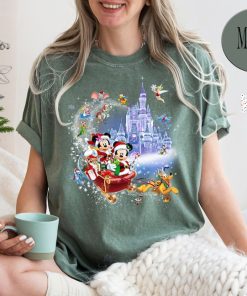 Comfort Colors® Minnie Mickey and Pluto's Sleigh Rides Disney Shirt