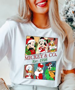 Comfort Colors® Retro 90s Mickey and Co EST 1928 Christmas Vintage T-s