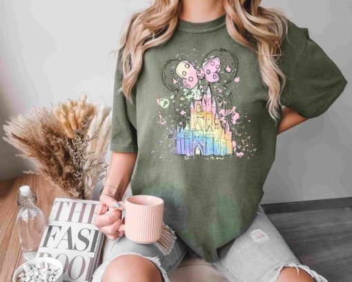 Comfort Colors® Disney Watercolor Castle Minnie Tee