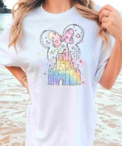 Comfort Colors® Disney Watercolor Castle Minnie Tee