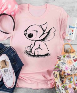 Disney Stitch Sketch Portrait Shirt, Cute Lilo and Stitch Shirt