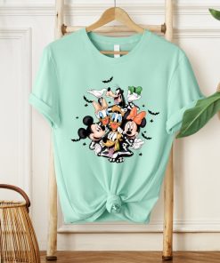 mouse and friends Characters Halloween Skeleton Shirt