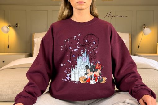 Mickey & Minnie Castle Hoodie Shirt, Disney Sweatshirt