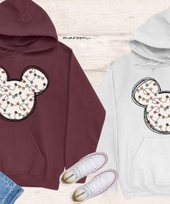 Mickey Christmas Lights Hoodie, Disney Christmas Lights Sweatshirt