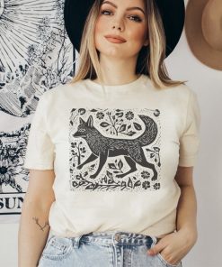 Vintage Folklore Fox Tshirt, Cottagecore Aesthetic Shirt