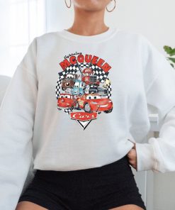 Retro Lightning Mcqueen Sweatshirt, Vintage Disney Cars Hoodie