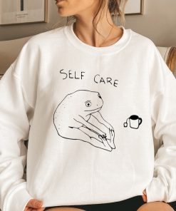 Funny Frog Self Care Sweatshirt Funny Frog Self Care Retro Hoodie