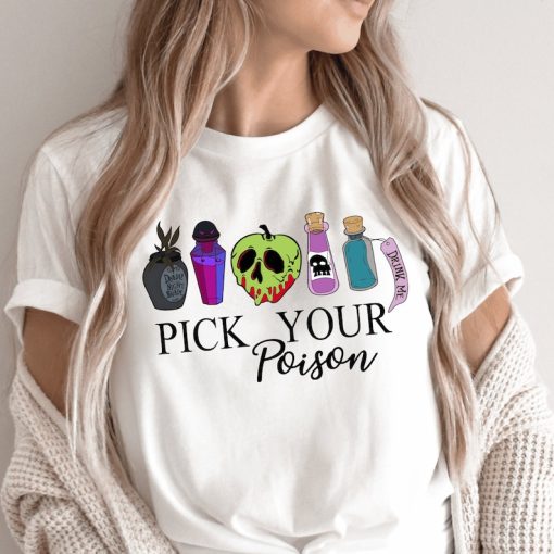 Pick Your Poison Shirt, Disney Villain Shirt, Disney Halloween Shirt