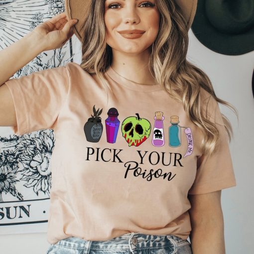 Pick Your Poison Shirt, Disney Villain Shirt, Disney Halloween Shirt