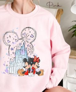 Mickey & Minnie Castle Hoodie Shirt, Disney Sweatshirt