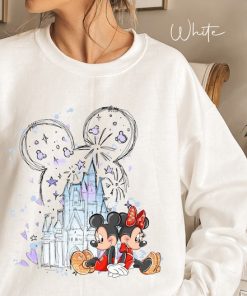 Mickey & Minnie Castle Hoodie Shirt, Disney Sweatshirt