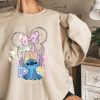 Stitch Watercolor Castle Hoodie, Disney Sweatshirt