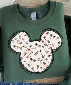 Mickey Christmas Lights Hoodie, Disney Christmas Lights Sweatshirt