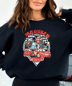 Retro Lightning Mcqueen Sweatshirt, Vintage Disney Cars Hoodie