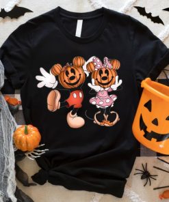 Mickey and Minnie Halloween Couple Tee, Mickey Pumpkin Shirt