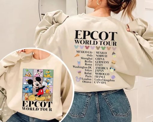 Disney Epcot World Tour Shirt, Mickey and Friends Shirt