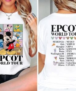 Disney Epcot World Tour Shirt, Mickey and Friends Shirt