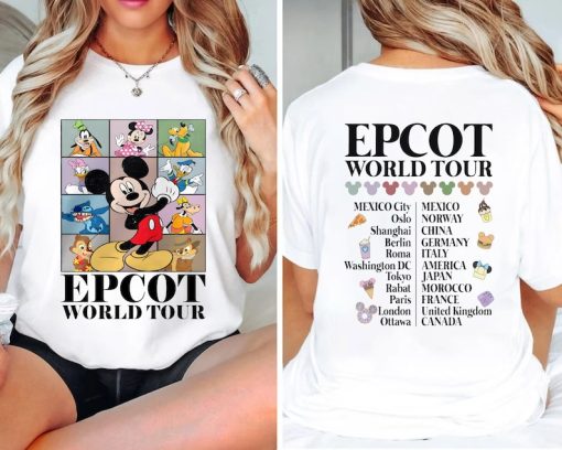 Disney Epcot World Tour Shirt, Mickey and Friends Shirt