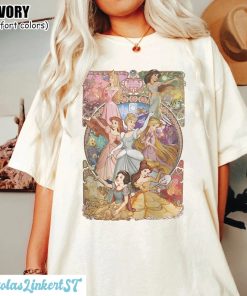 Retro Disney Princess Comfort Colors Shirt, Disneyworld Shirt