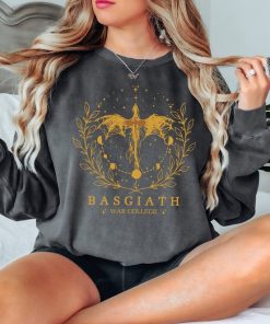 Fourth Wing Sweatshirt, Basgiath War College Comfort Colors Shirt