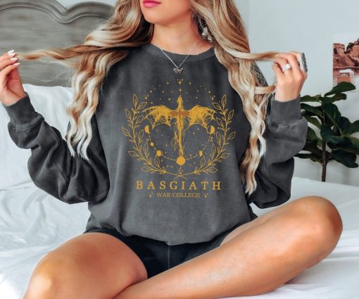 Fourth Wing Sweatshirt, Basgiath War College Comfort Colors Shirt