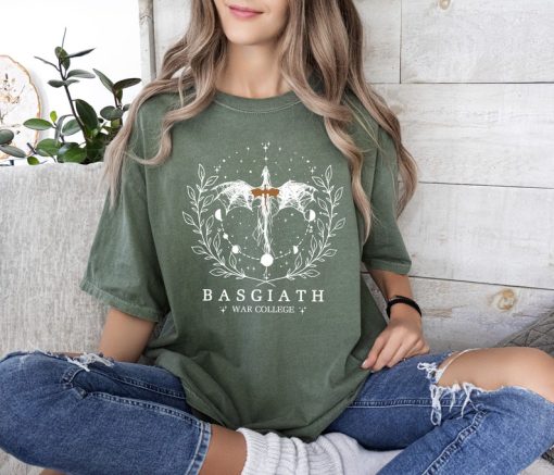 Fourth Wing Sweatshirt, Basgiath War College Comfort Colors Shirt