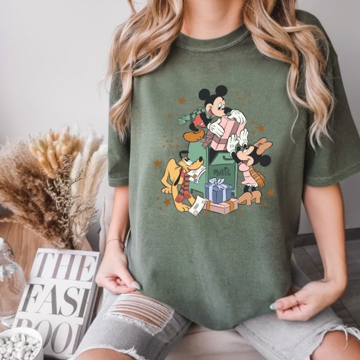 Comfort Colors® Mickey and Minnie Christmas Shirt