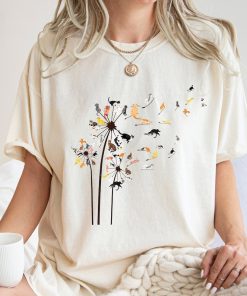 Comfort Colors® Cats Flower Fly Dandelion Shirt Cute Cat Lover T-Shirt