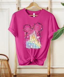 Disney Christmas Lights Castle Shirt, Christmas Shirts