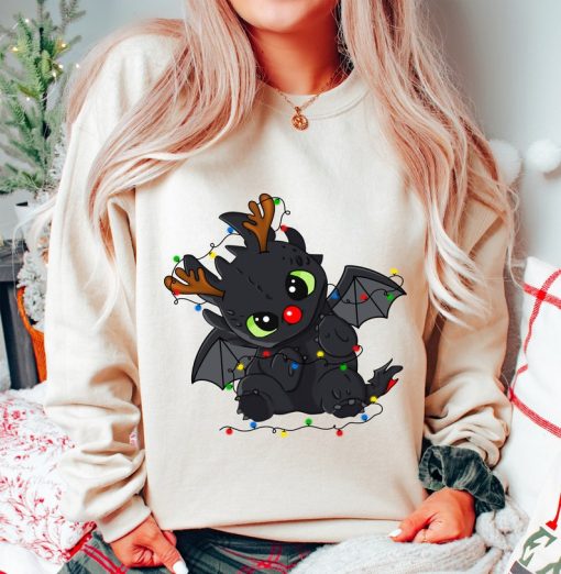 Cute Toothless Christmas Lights Shirt