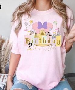 Disney Birthday Girl Shirt, Retro Disney Birthday Shirt