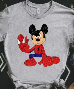 Funny Disney Mickey Mouse Custom Marvel Spider Man Retro Shirt