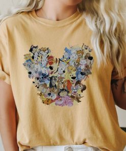 Comfort Colors® Disney Dogs Shirt, Heart From Dogs Shirt, Heart Shirt