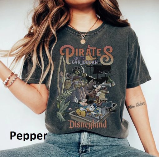 Pirates of the Caribbean Disneyland Shirt, Mickey and Friends Shirt