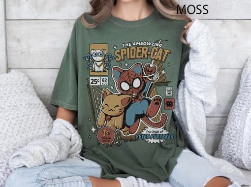 Spider Cat Comfort Colors Shirt, The Ameowzing Spider Cat