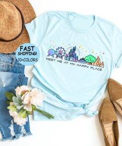 Disney Meet Me At My Happy Place Shirt, Disney Family Vacation Tee