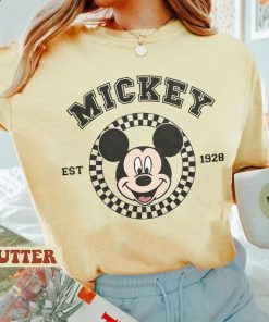 Mickey Checkered Shirt, Mickey Mouse Shirt, Mickey Minnie Shirt