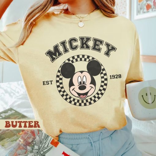 Mickey Checkered Shirt, Mickey Mouse Shirt, Mickey Minnie Shirt