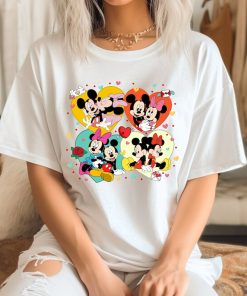 Comfort Colors® Mickey And Minnie Love T-shirt, Disney Valentine Shirt