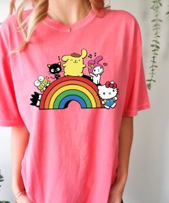 Comfort Colors® Rainbow Valentine Shirt, Cats Lover Shirt