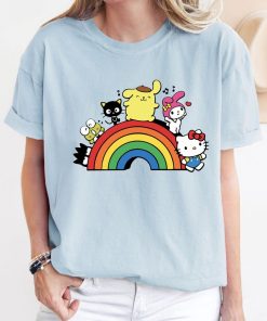 Comfort Colors® Rainbow Valentine Shirt, Cats Lover Shirt