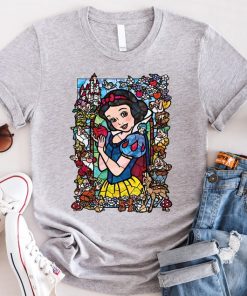 Vintage Snow White Stained Glass Shirt, Snow White Shirt